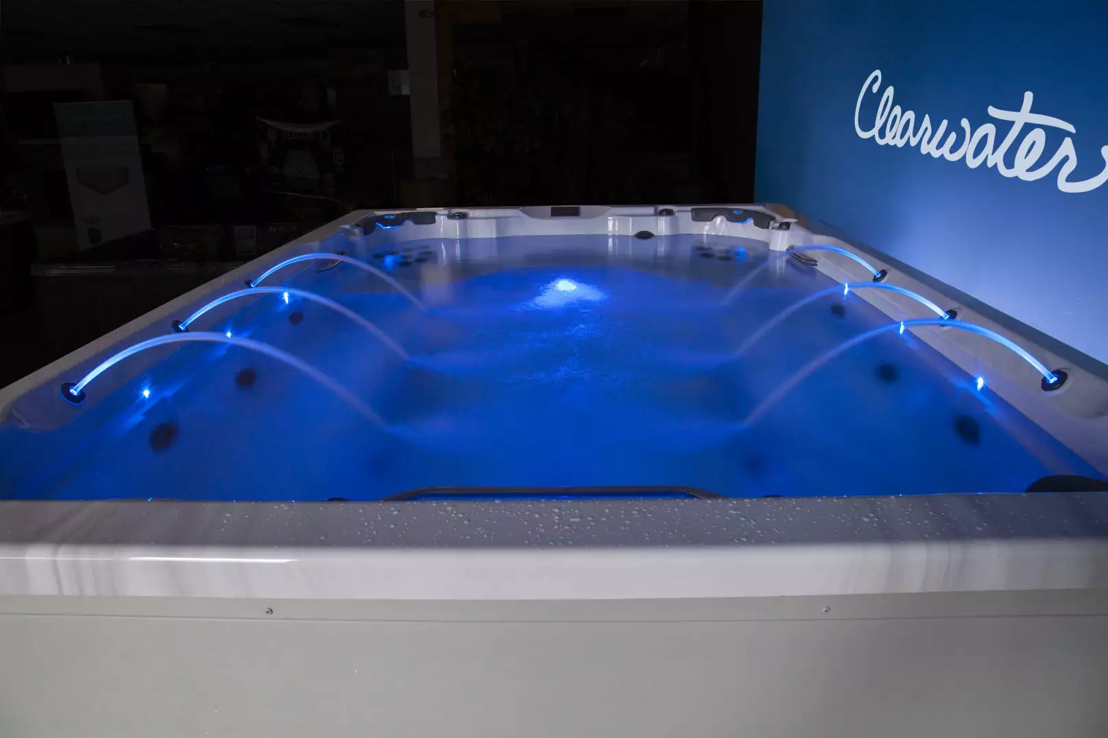 clearwater swim spa led lights